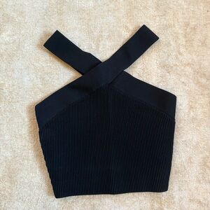 Aritzia Sculpt Knit Criss Cross Cropped Tank
